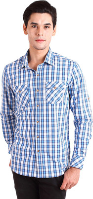 

Chokore Men Checkered Casual Blue Shirt