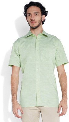 

Park Avenue Men's Solid Formal Green Shirt