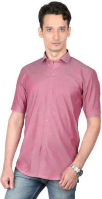 ZIDO Men Solid Casual Red Shirt