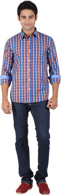 

Trendster Men's Checkered Casual Red Shirt