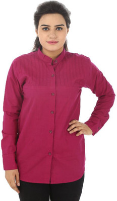 

TeeMoods Women's Solid Casual Purple Shirt