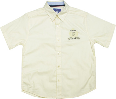 

612 League Boys Solid Casual Beige Shirt, Lt yellow