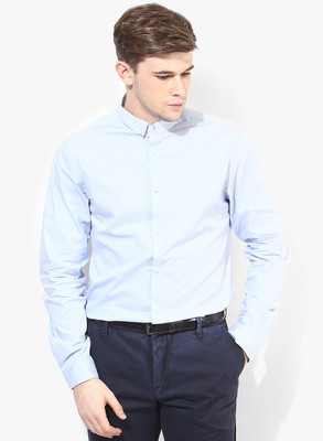 

Jack & Jones Men' Solid Casual Blue Shirt, Cashmere blue