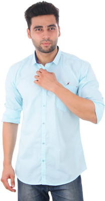 

Studio Nexx Men's Solid Casual Light Blue Shirt