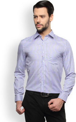 Brooklyn Blues Men's Checkered Casual Multicolor Shirt