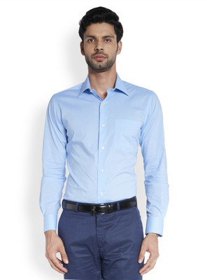 

Raymond Men's Solid Formal Dark Blue Shirt