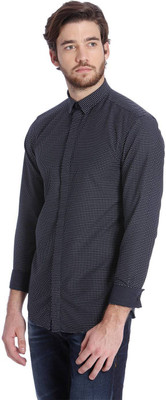 

Jack & Jones Men's Printed Casual Black Shirt