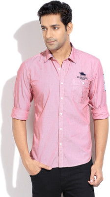 

U.S. Polo Assn Men's Striped Casual White, Red Shirt