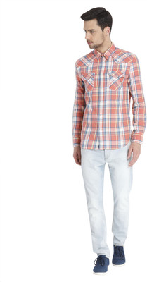 

Jack & Jones Men' Checkered Casual Red Shirt