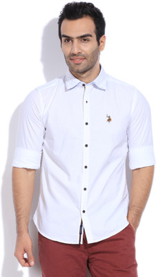 

U.S. Polo Assn Men's Solid Casual White Shirt