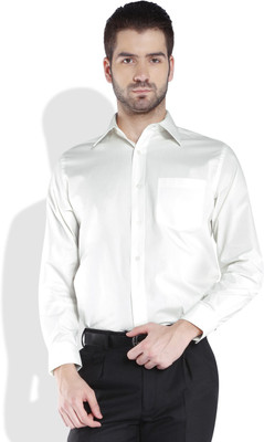

Park Avenue Men's Solid Formal Yellow Shirt