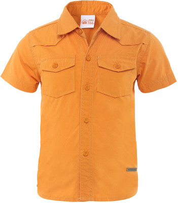 

FS Mini Klub Boys Woven Casual Orange Shirt
