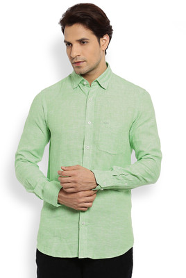 

ColorPlus Men's Solid Casual Green Shirt