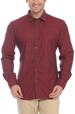 

Parx Men's Solid Formal Red Shirt