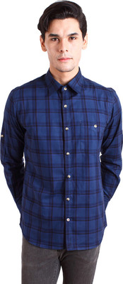 

Chokore Men Checkered Casual Blue Shirt