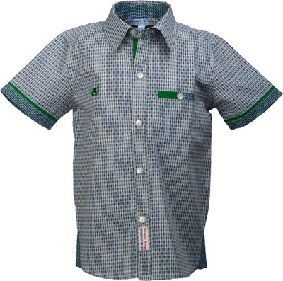 

Beanie Bugs Boys Checkered Casual Blue, Green Shirt