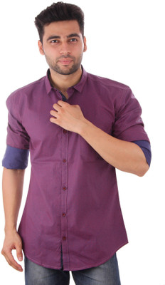 

Studio Nexx Men's Printed Casual Purple Shirt