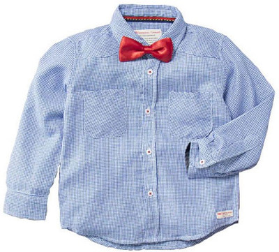 

carmino casuals Boys Polka Print Casual Blue Shirt
