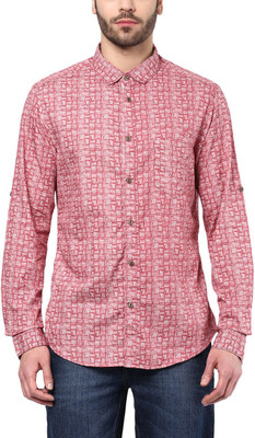 

Urban Eagle by Pantaloons Men' Printed Formal Red Shirt, Brick red