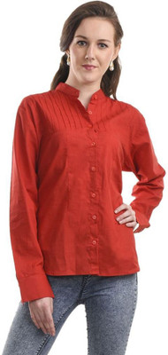 

TeeMoods Women' Solid Casual Red Shirt