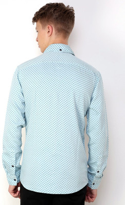 

Christian Fabre Men' Printed Casual Blue Shirt