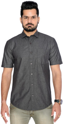 

Thinc Men' Solid Formal Black Shirt