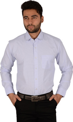 

Studio Nexx Men's Checkered Formal White, Blue Shirt, Blue checks