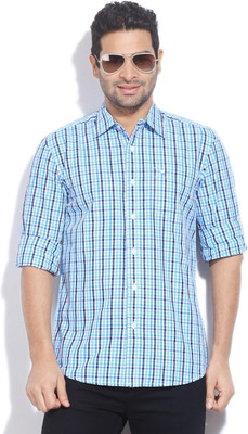 

Lee Men's Checkered Casual Blue Shirt, Navy/blue