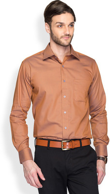 

Raymond Men's Solid Formal Orange Shirt