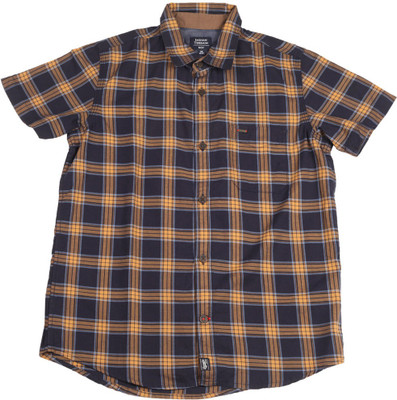 

Indian Terrain Boys Checkered Casual Beige, Dark Blue Shirt, Navy