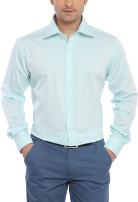 

Raymond Men's Solid Formal Green Shirt