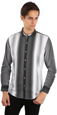 

EdenElliot Men's Printed Casual Shirt, Black