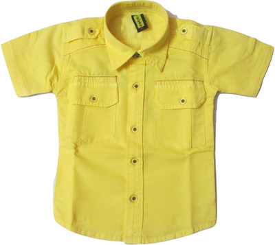 

TYCON Baby Boys Solid Casual Yellow Shirt