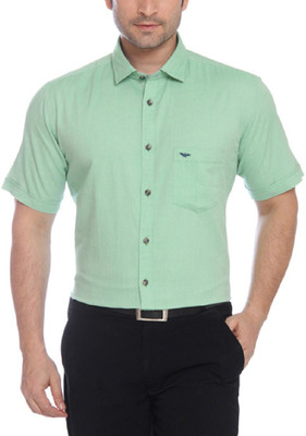 

Park Avenue Men's Solid Formal Shirt, Green