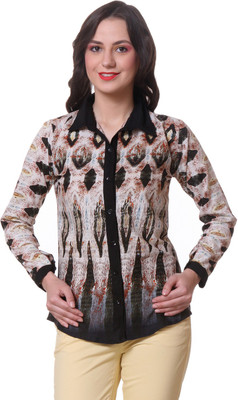 

Purys Women's Animal Print Casual Multicolor Shirt