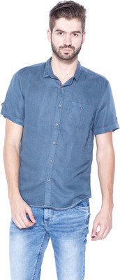 

Mufti Men's Solid Casual Grey Shirt