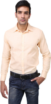 

Aaral Men' Solid Casual Orange Shirt, Beach