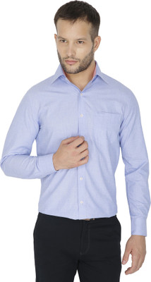 

Sparky Men's Solid Formal Blue Shirt