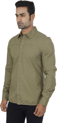 

Puma Men's Printed Casual Shirt, Burnt olive