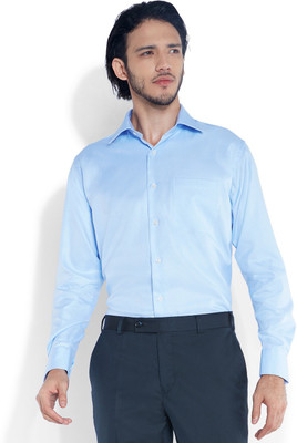 

Raymond Men's Solid Formal Dark Blue Shirt