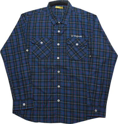 

Gini & Jony Boys Checkered Casual Blue Shirt, 1229