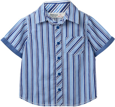 

Beebay Boys Striped Casual Shirt, Blue