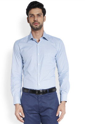 

Raymond Men's Solid Formal Blue Shirt