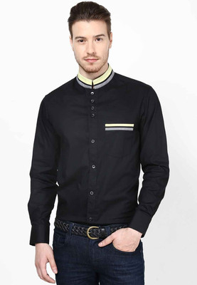 

Dazzio Men's Solid Casual Multicolor Shirt, Black