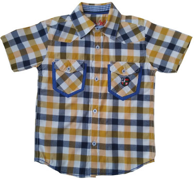 

Globe Born Lucky Boys Checkered Casual White, Orange Shirt, Orange;white