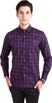 

Chokore Men Checkered Casual Purple Shirt