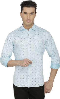 

Spaky Men' Printed Casual Green Shirt, Green mint