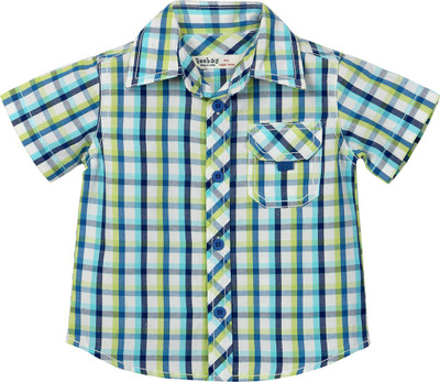 

Beebay Boys Checkered Casual Shirt, Blue check
