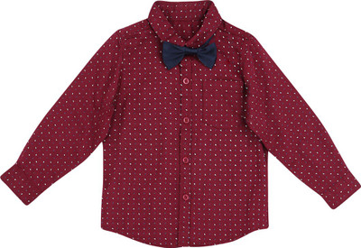 

Life by Shoppers Stop Boys Printed Casual Red Shirt