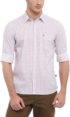 

Parx Men's Checkered Casual Red Shirt